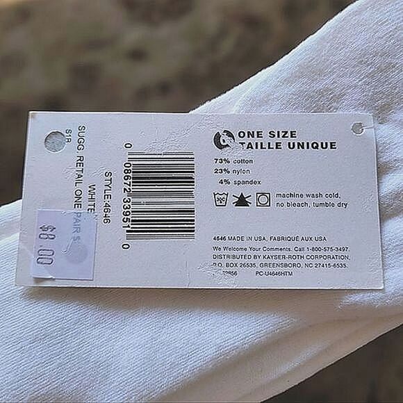 Lot of 2 | NWT HUE & Jopana white and black ankle ankle socks - Picture 4 of 8